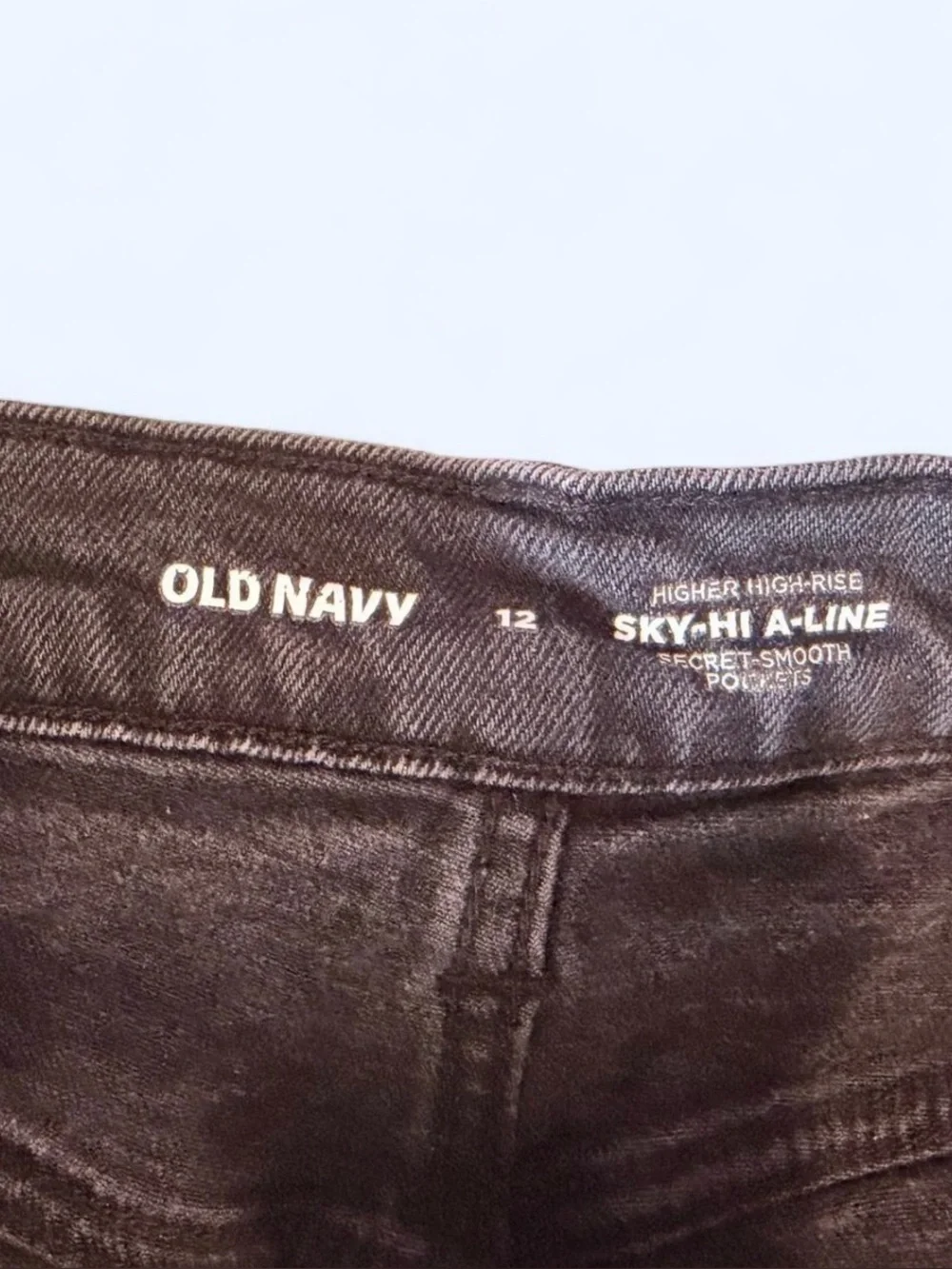 Old Navy Black Denim Short Shorts